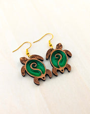 Ancient Honu Earrings – Light Cherry