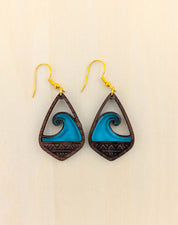 Nalu Lani Earrings – Dark Walnut