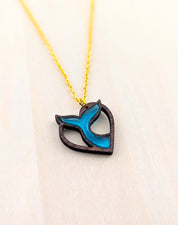 Lover’s Tail Pendant – Dark Walnut