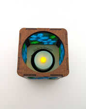 Blue Plumeria Tealight