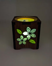 Blue Plumeria Tealight