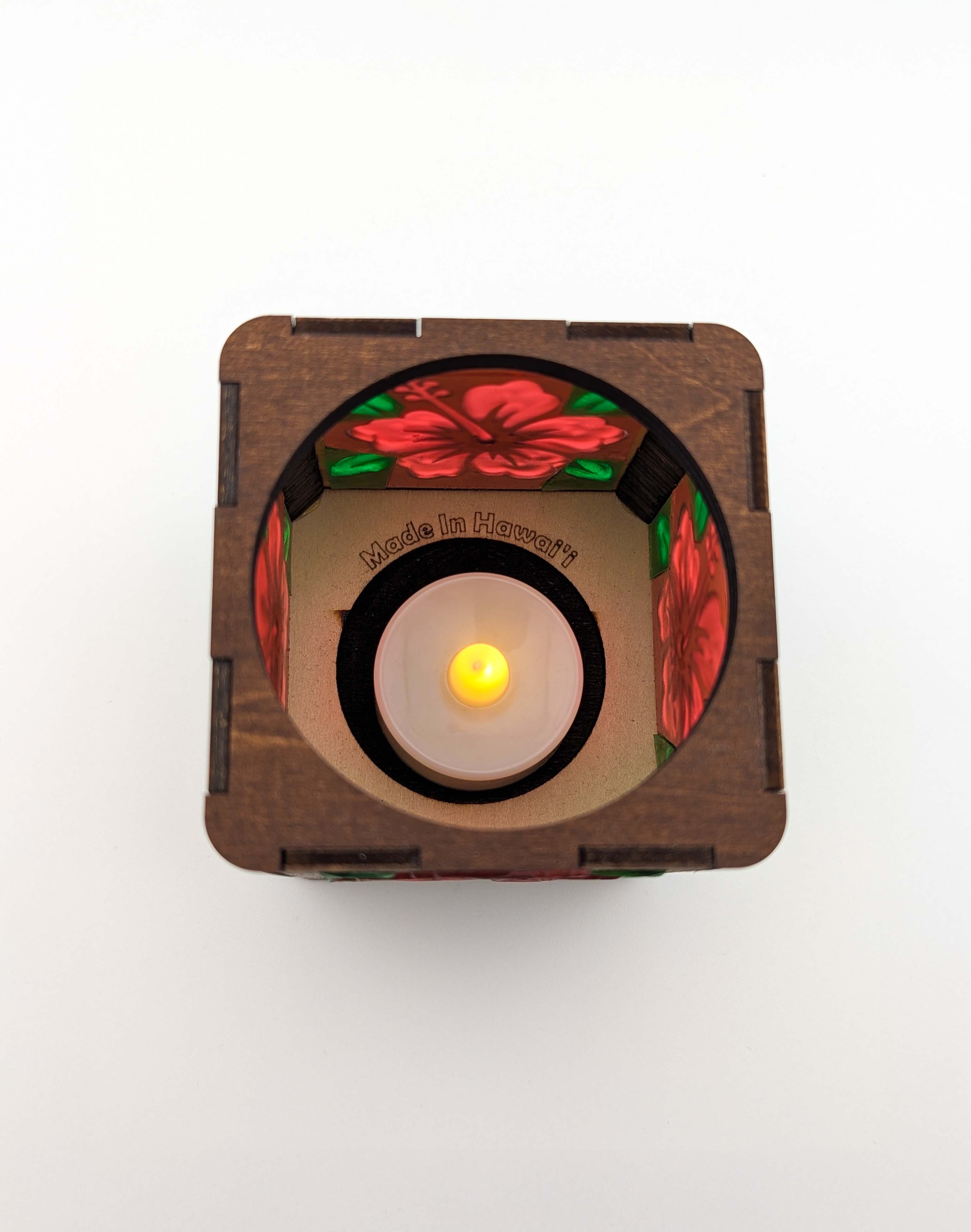 Red Hibiscus Tealight