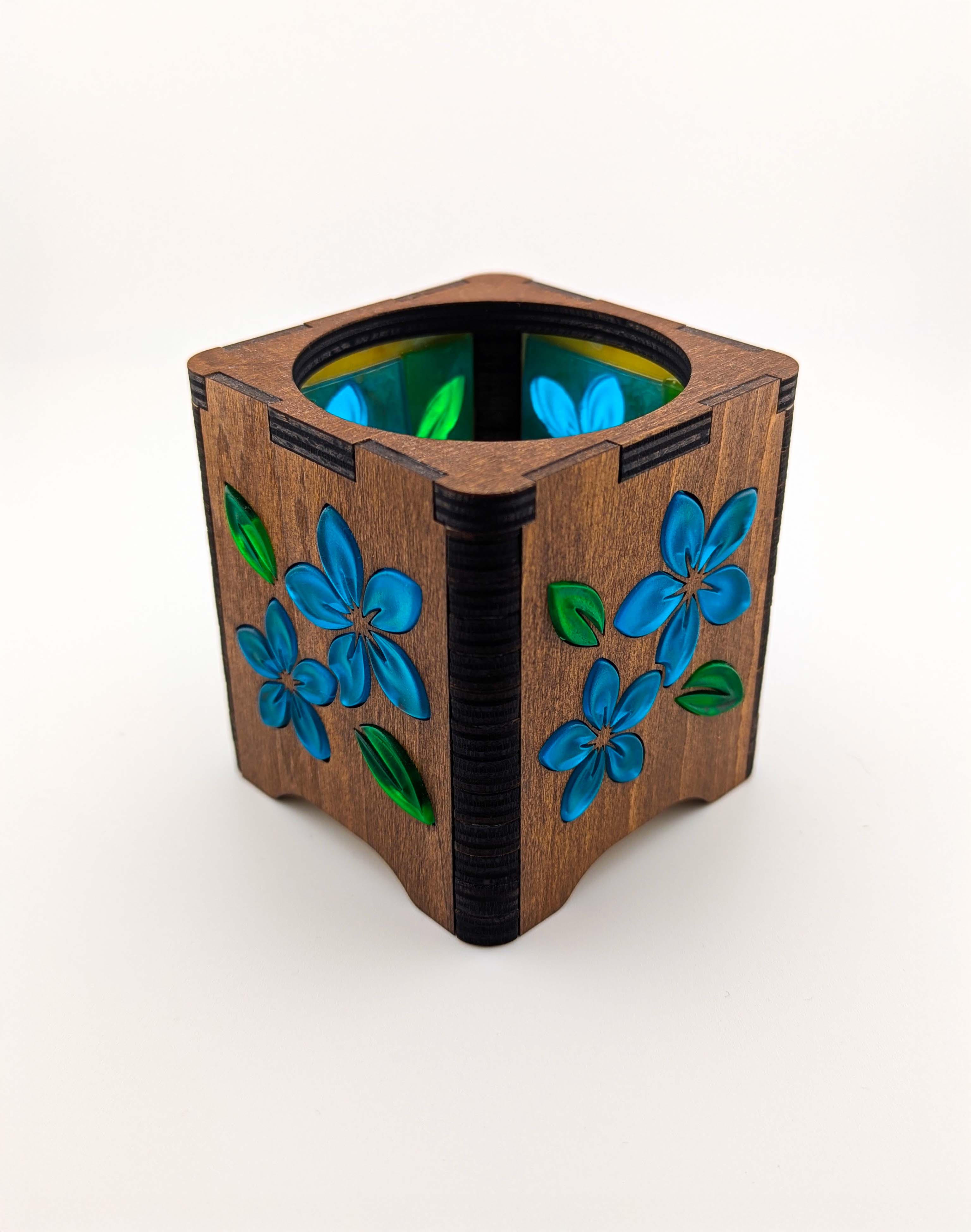 Blue Plumeria Tealight