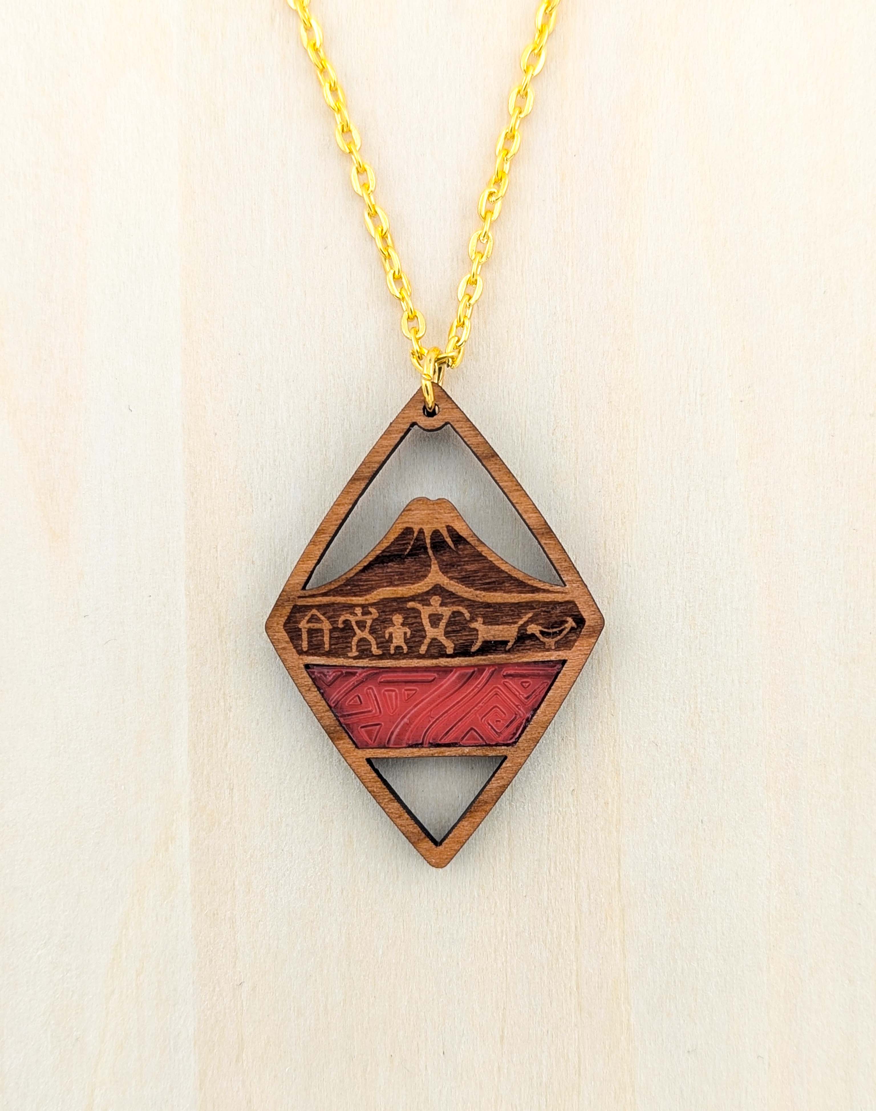 Volcanic Lineage Pendant – Light Cherry